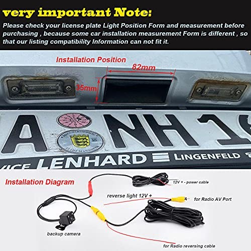 Waterproof HD Rear View Camera with Switch on Boot Camera + Long Handle Chest