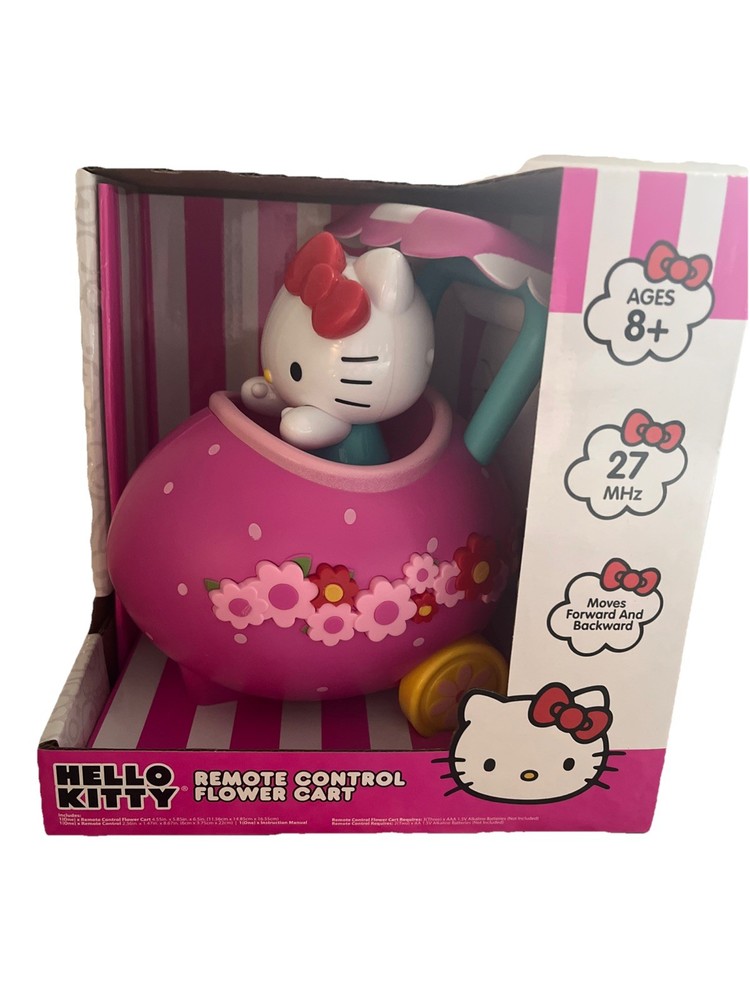 Hello Kitty Pink Remote Control Car- Flower Cart NEW