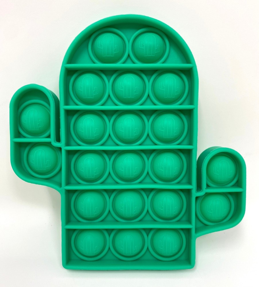 Fidget Silicone Sensory Toy Green Cactus