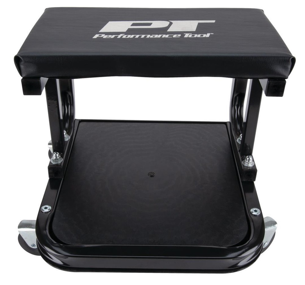 Performance Tool W85007 Mechanic Stool C-Frame 250 Pound Weight Capacity Black