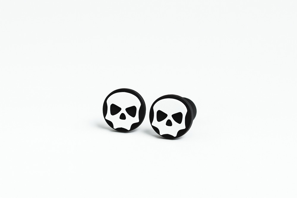 JT Proflex Plugs -  white Skull - 1 Set