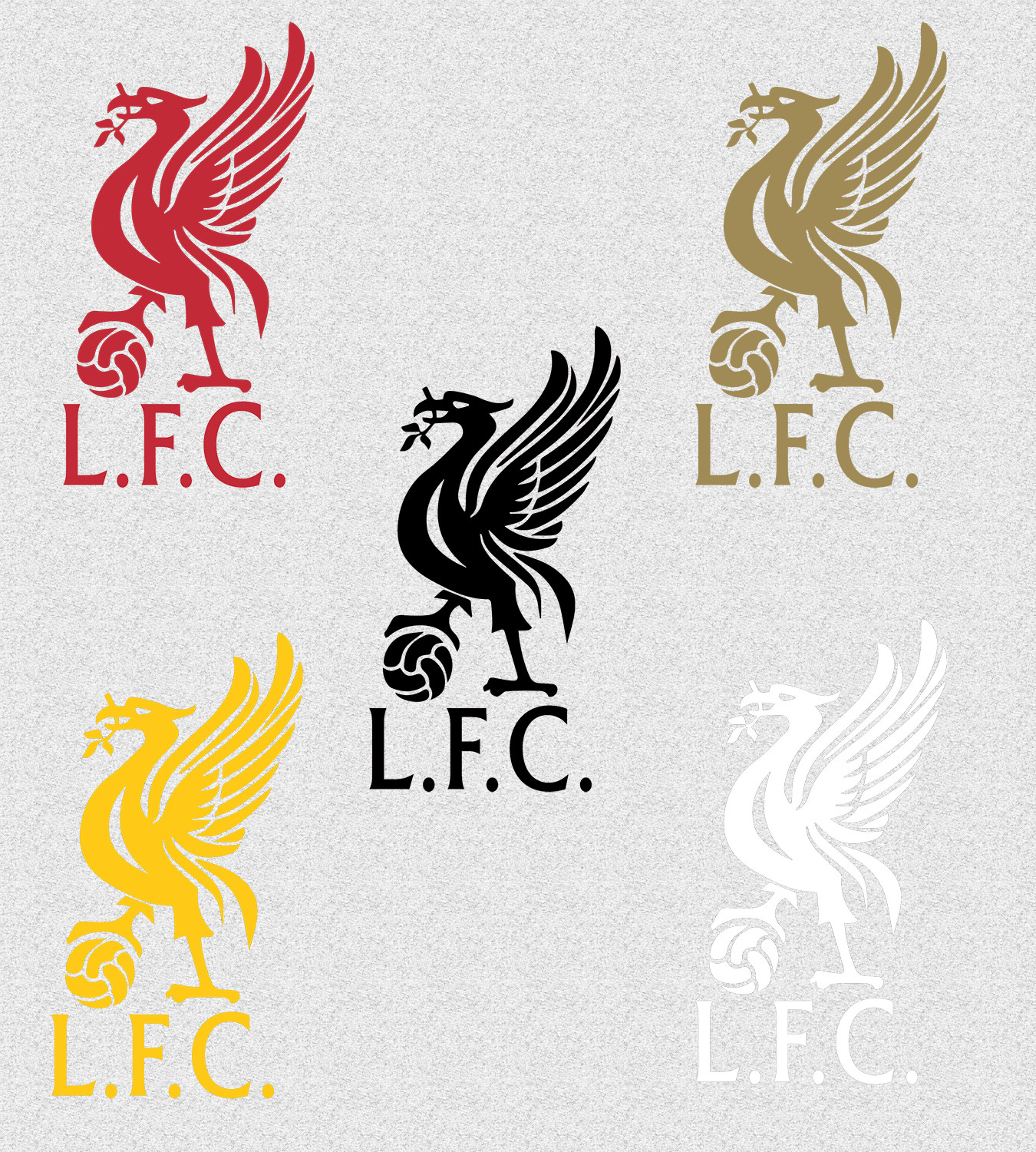 Liverpool FC With Ball Decal Stickers ( more colors available)