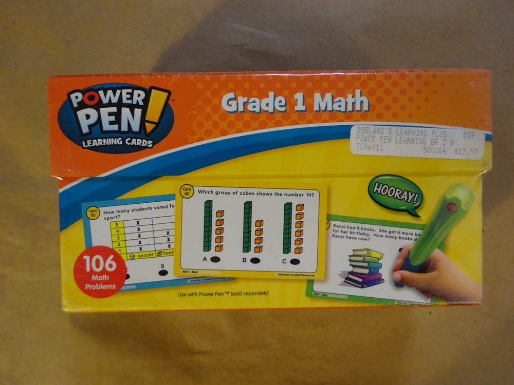 Power Pen Learning Cards Teacher Created Resources Grade 1 Math