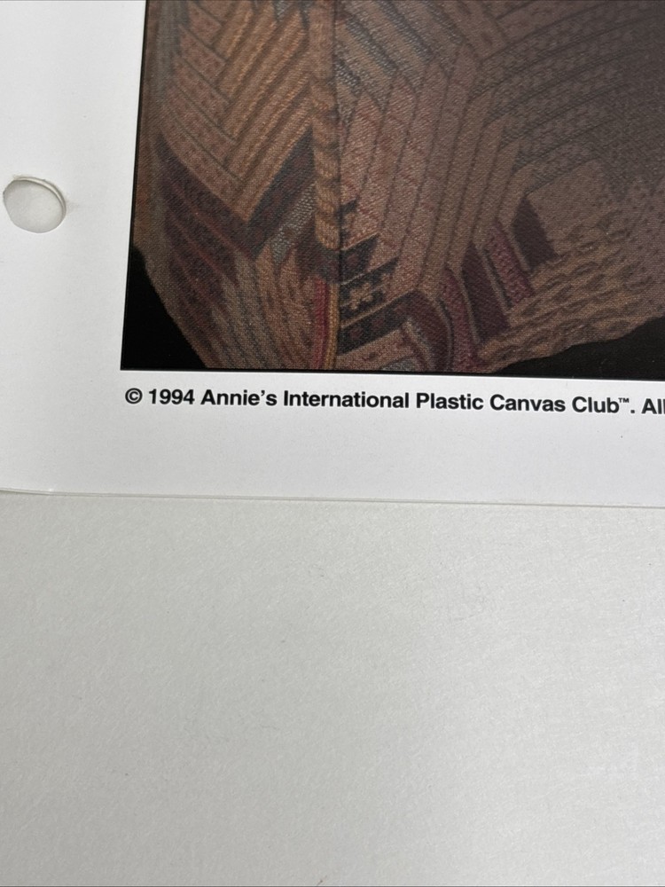 Needlework Nook Armrest Caddy Annie's Attic Plastic Canvas Pattern Page