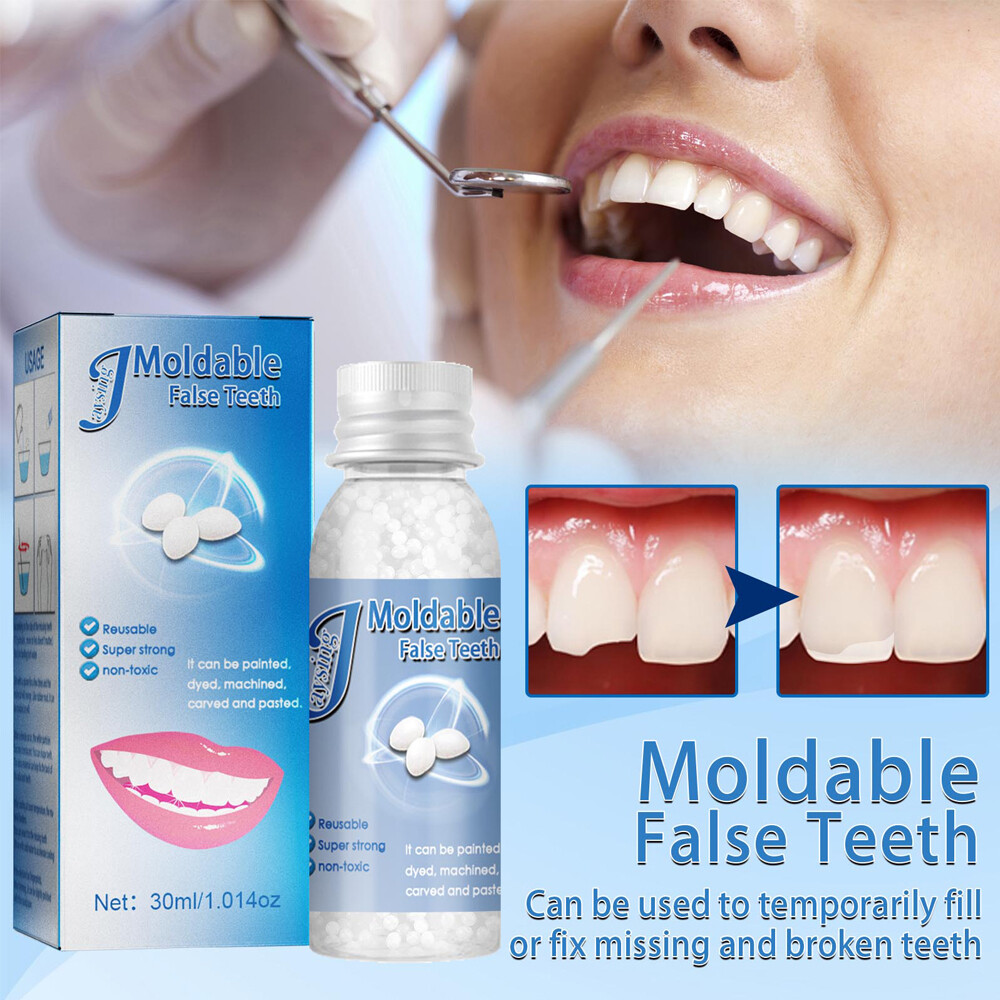 Resin False Teeth Solid Glue Temporary Tooth Gap Filler Material Made Fake Teeth