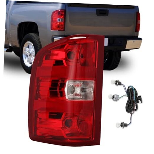 Tail Light Assembly Compatible with Chevy Silverado Driver Side