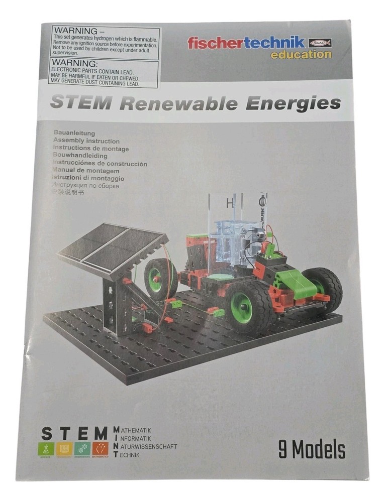Fischertechnik STEM Renewable Energies Educational Kit 559881 Open Box Complete
