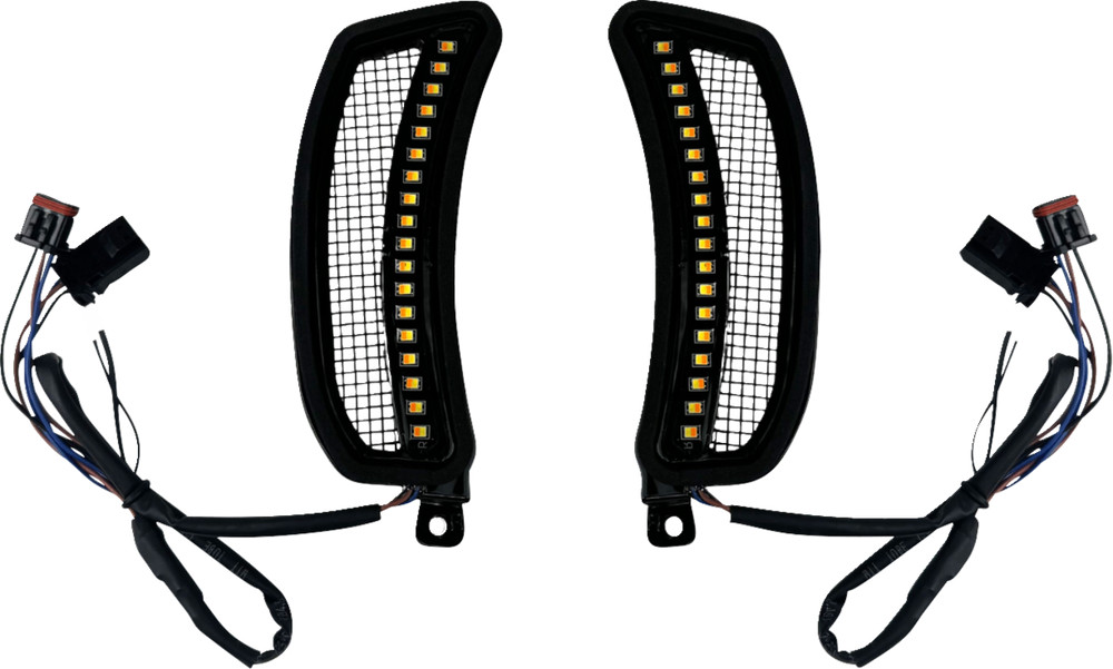 CUSTOM DYNAMICS CD-LRST-VENT-B Fairing Vent Lights Amber/White