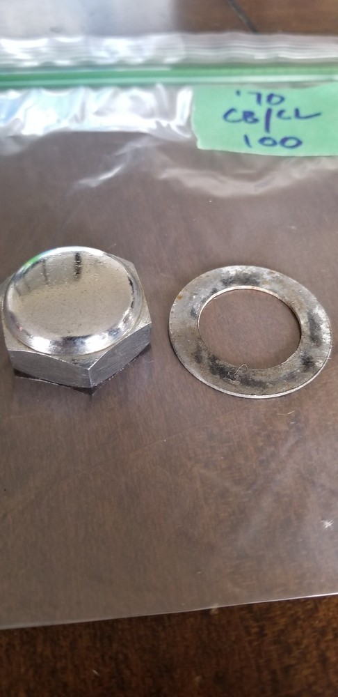 '70 Cb100 Steering Stem Nut/Washer