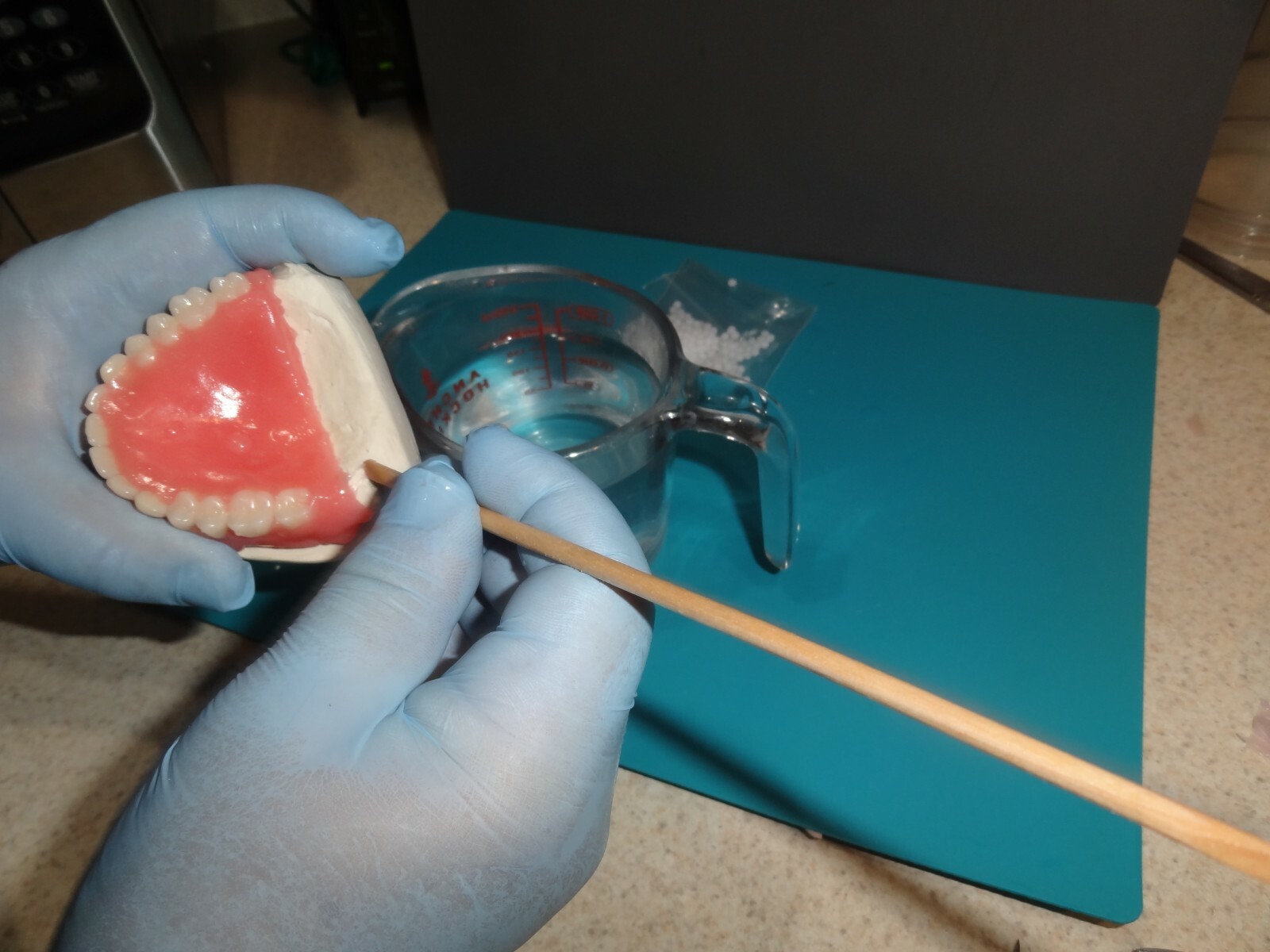 DIY Denture Kit full upper/ full lower False Dentures teeth Home Made Dentures