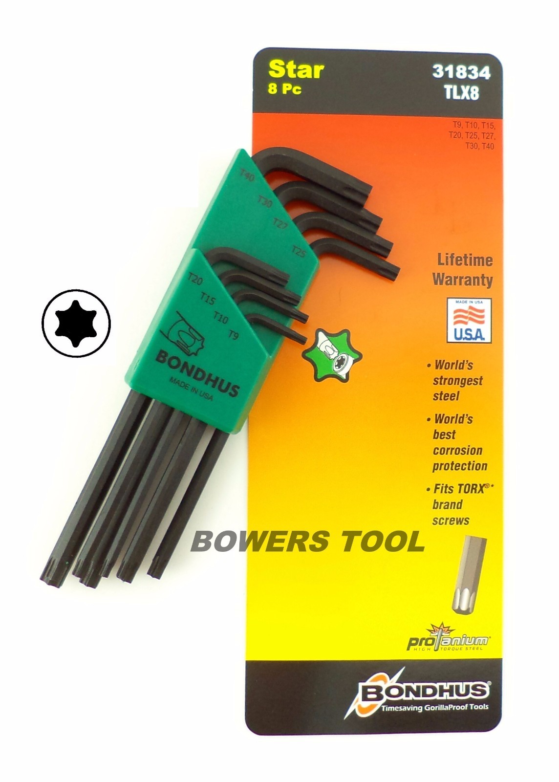 Bondhus 30pc Hex & Torx L Wrench Set Metric SAE Standard Inch USA 22199.31834