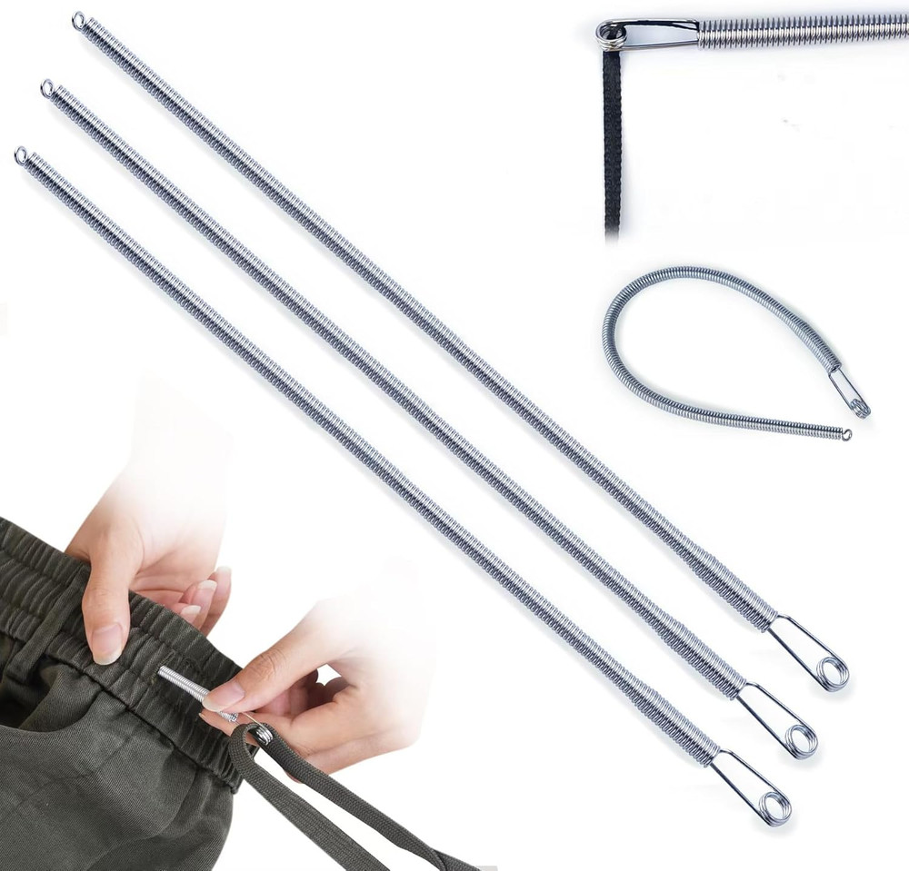 5PCS Spring Drawstring Threader Tool-Rope Threader Clip for Drawstring Replaceme
