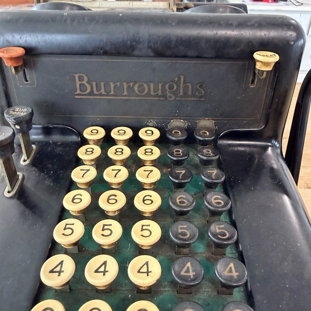 Antique Burroughs Mechanical Adding Machine