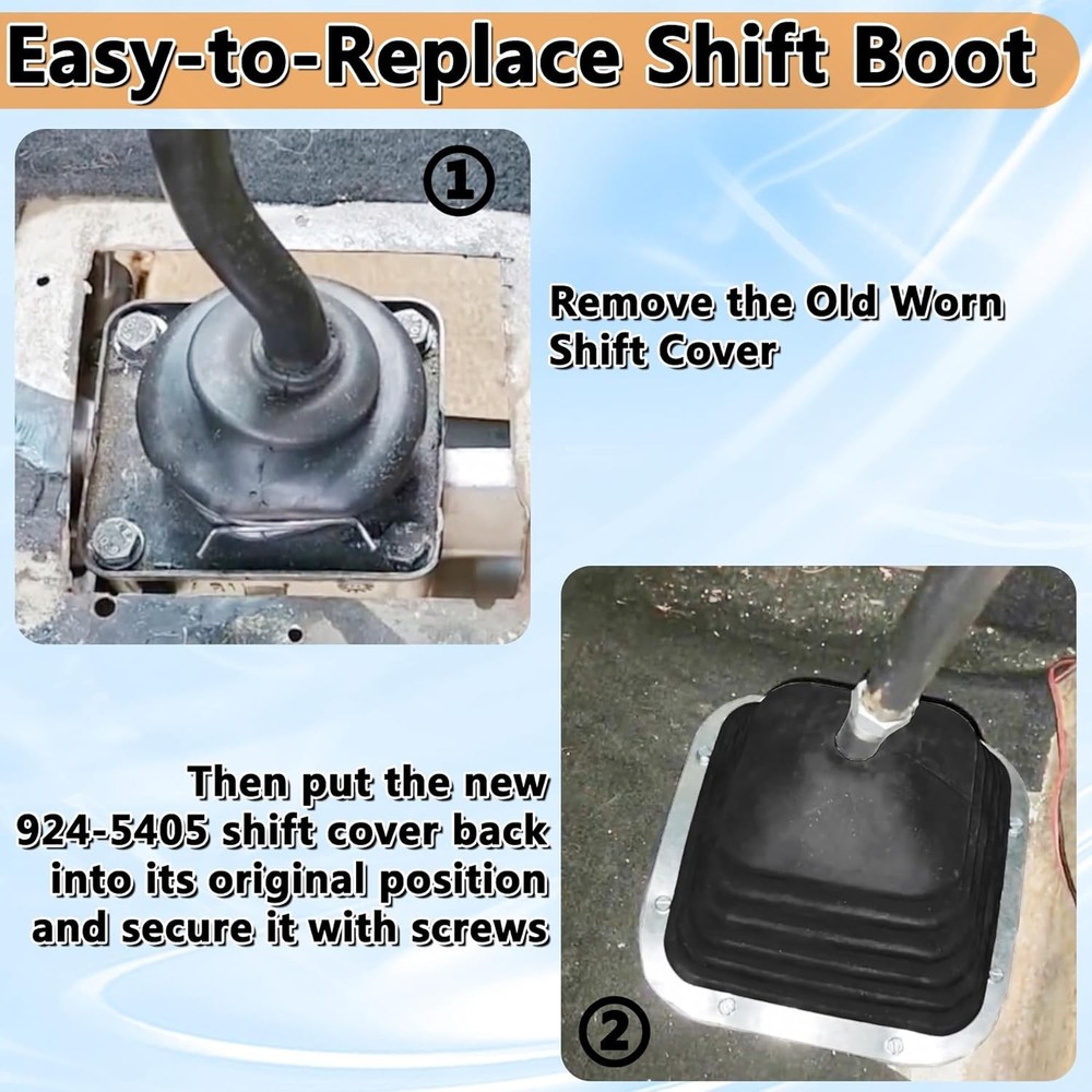 924-5405 Automatic/Manual Transmission Shift Boot, K04279 Shift Knob Boot Cover