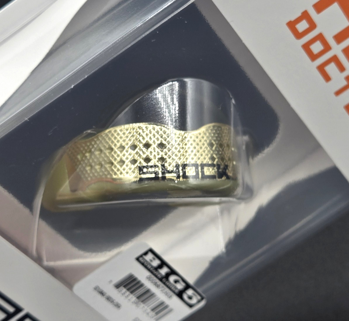 Shock Doctor Trash Talker GOLD Mouthguard Adult 11+ Slim Fit Moldable