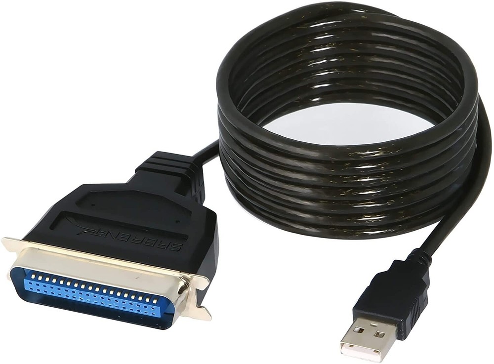 Sabrent SBT-UPPC USB to Parallel Printer Cable Adapter Serial/Parallel - 6 ft