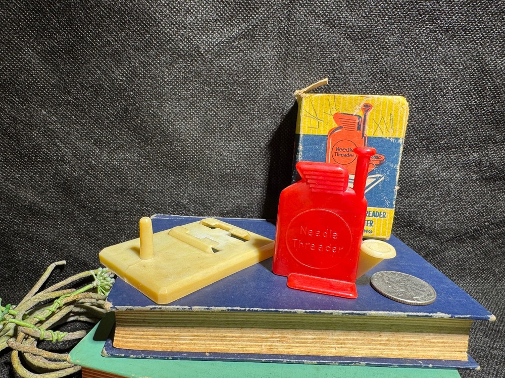 Antique Automatic Needle Threader with Box