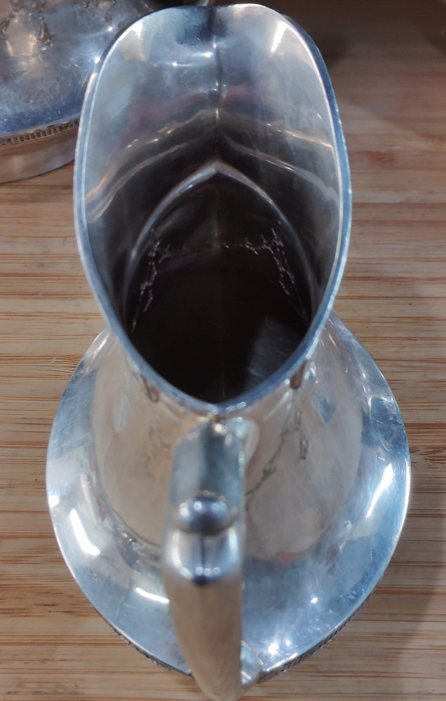 Vintage Silver Plate Coffee/Tea Service Set Art Deco Pattern