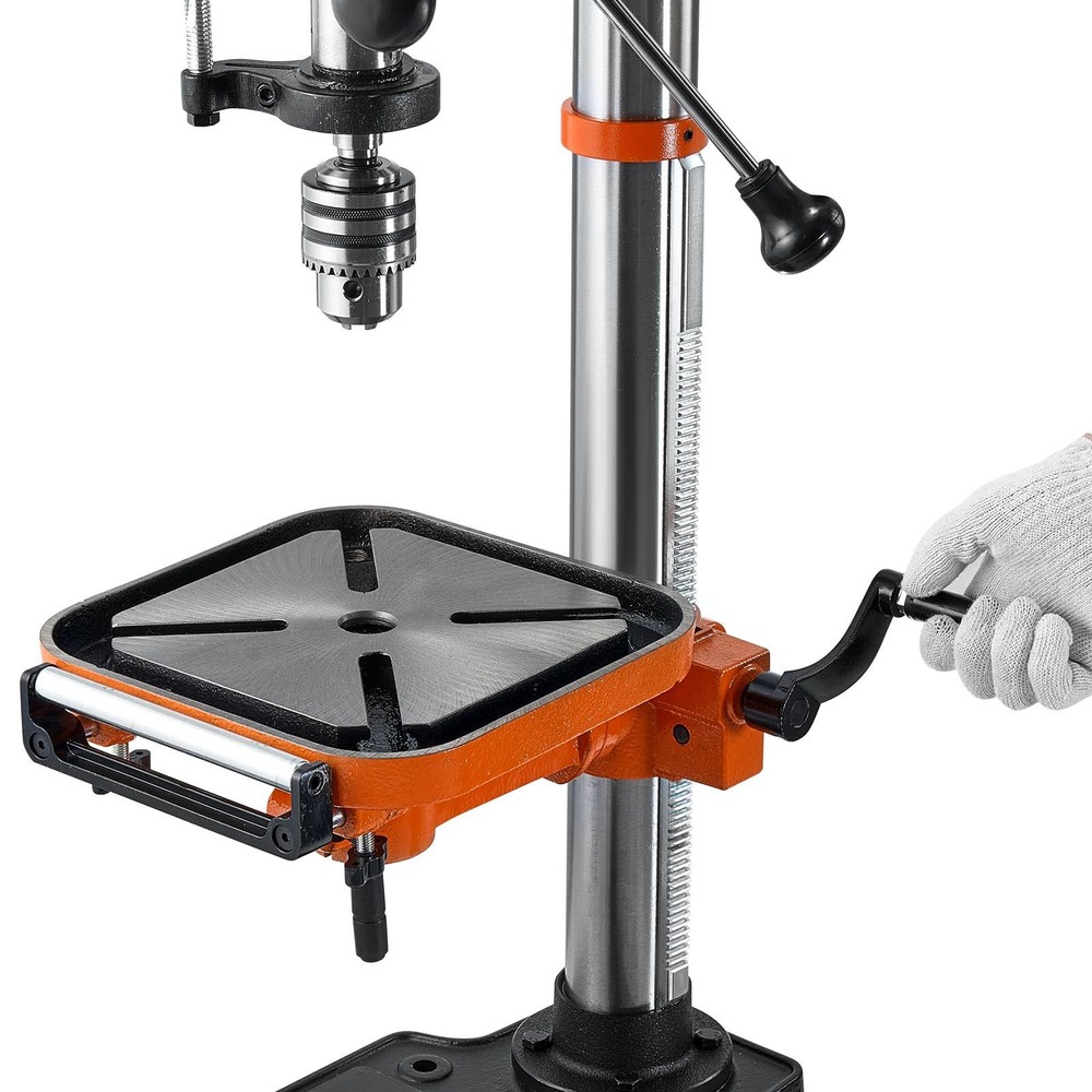 12in Variable-Speed Drill Press, 5A Induction Motor, 45° Tilt Table