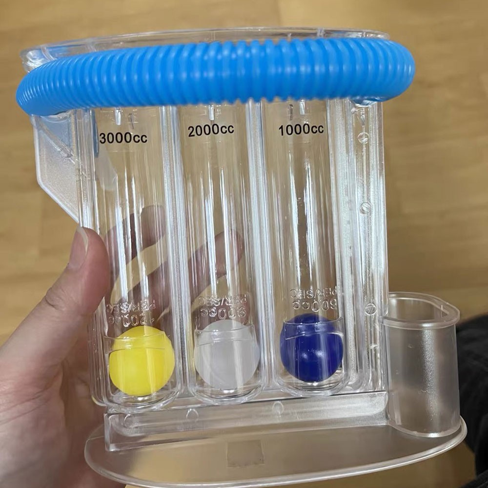 Lung Deep Breath Spirometer Breathing Exerciser Trainer Incentive Spirometry KU