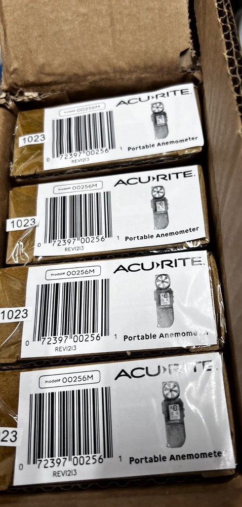 New AcuRite 00256M Portable Anemometer with Flashlight