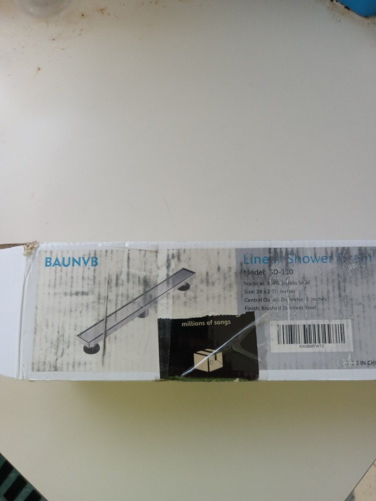 Baunvb Linear shower drain 28"