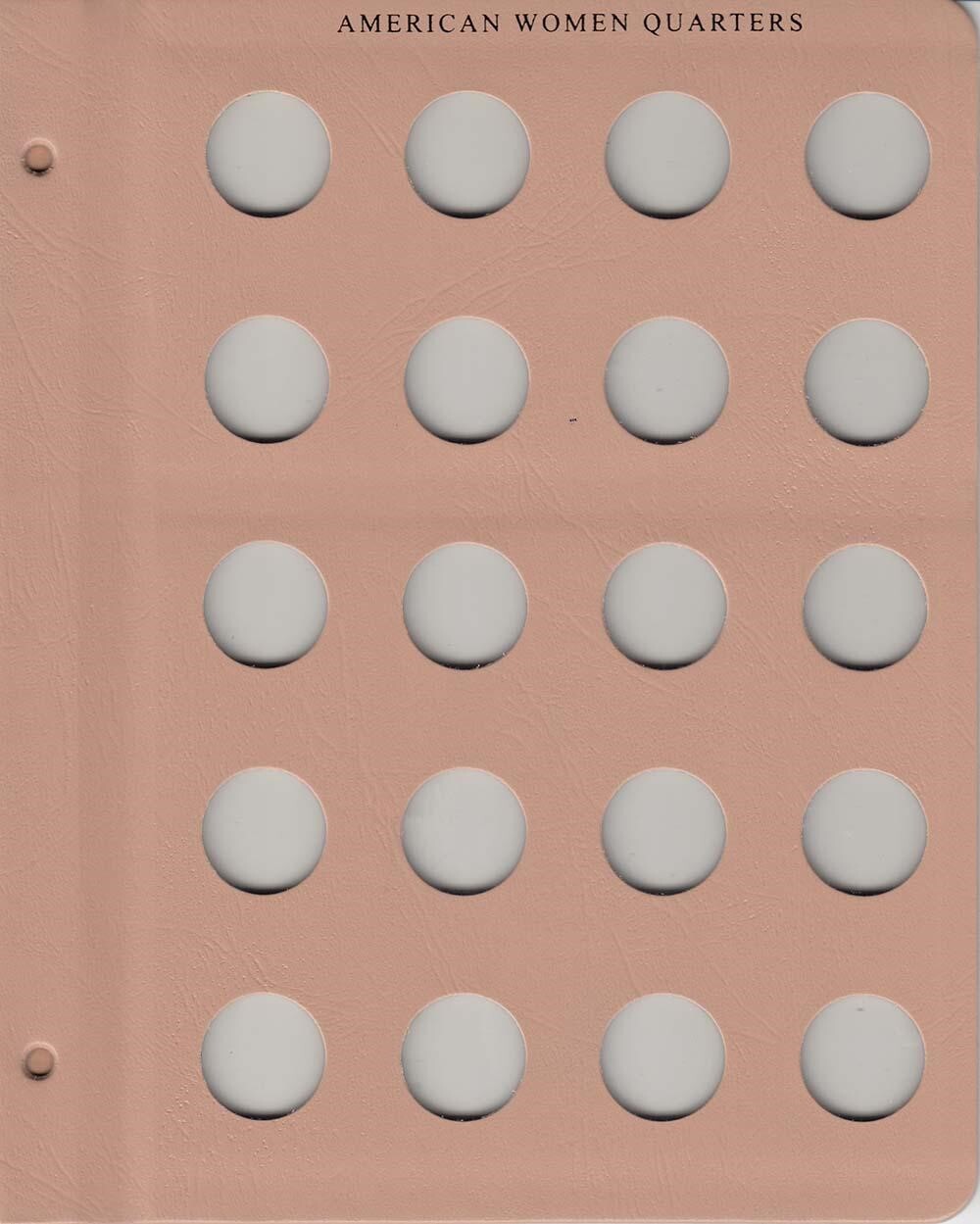 Dansco New Extra Album Page American Women Quarters 20 Blank Slots No Date New
