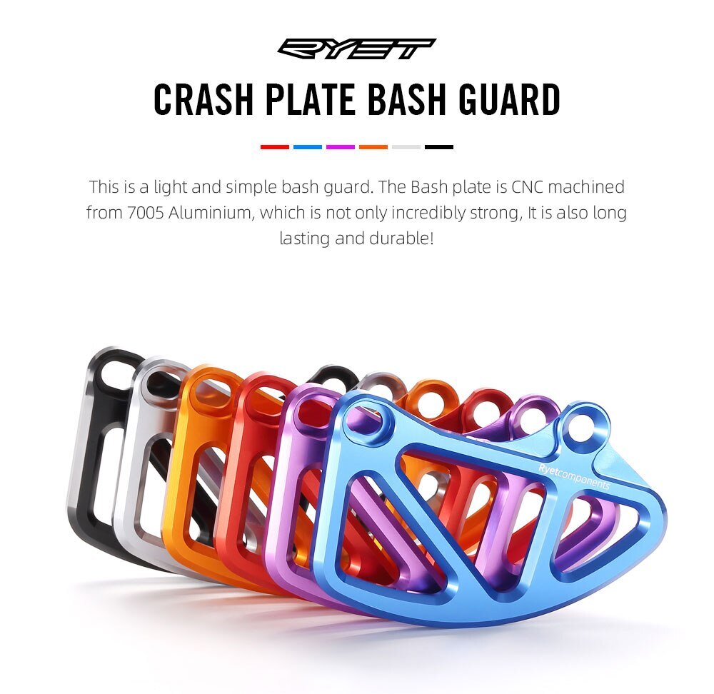 MTB CRASH PLATE BASH GUARD Bicycle Chain Guide Stabilizer Chainring Protector