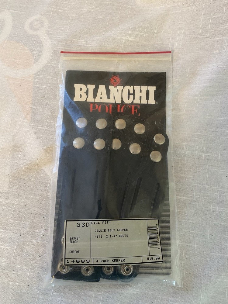 4 Pack 2 1/4” Duty Belt Keepers
