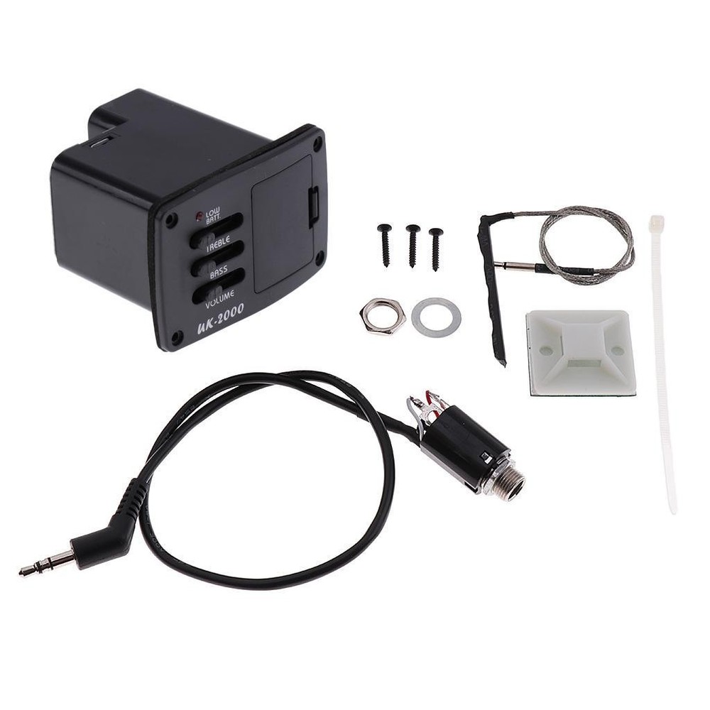 1 Set Ukulele Piezo Pickup Equalizer DIY Ukulele Accessory