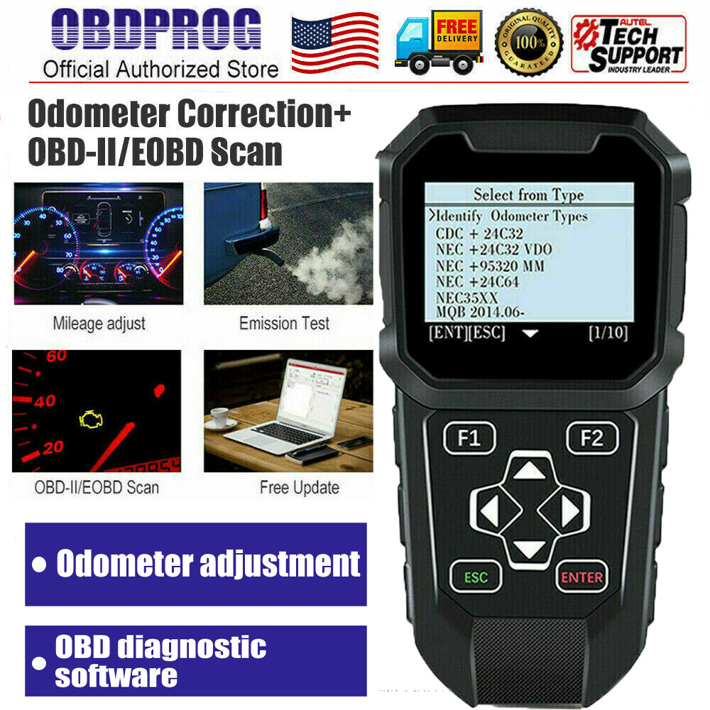 OBDPROG MT401 Cluster Mileage Odometer Correction Car OBD2 Scanner Code Reader