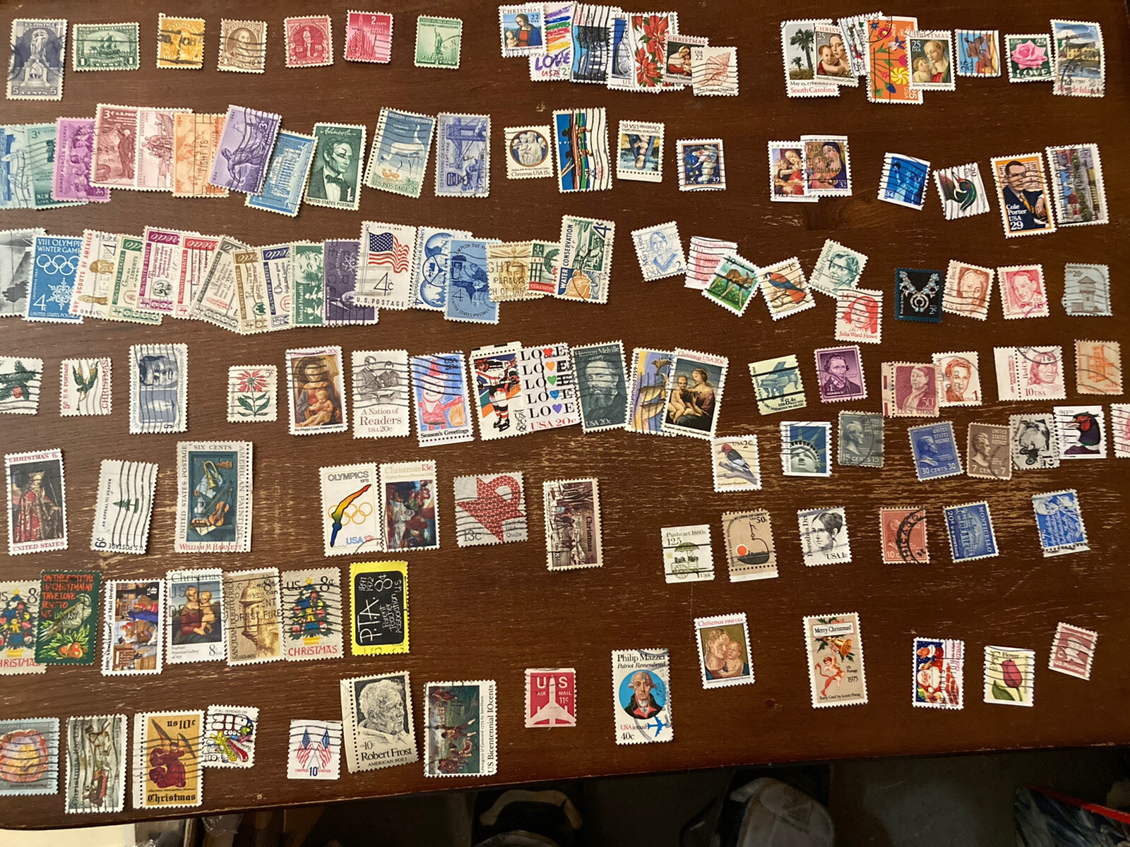 400 used U.S. stamps all different 1800's - 2021. Very Fine. 1 cent to Forever
