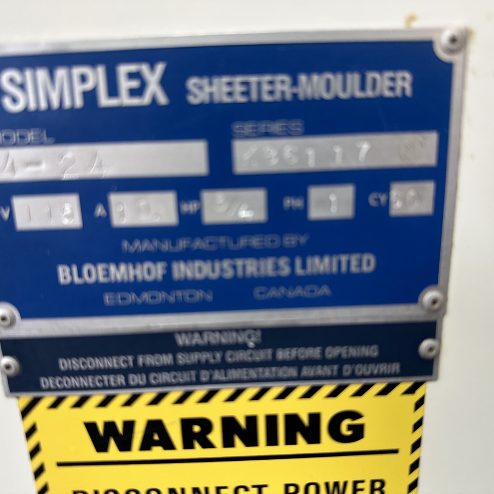 Bloemhof Industries Sheeter-Moulder 4-24