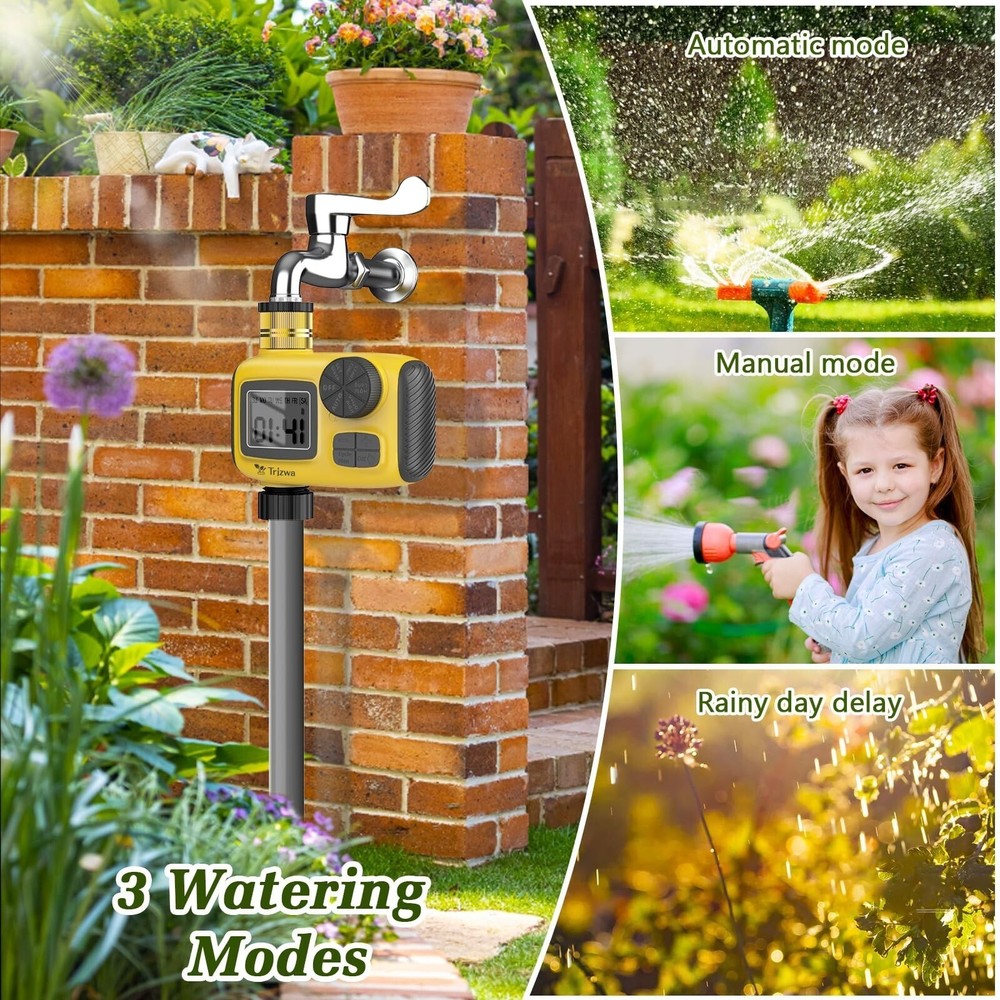 Sprinkler Timer, Water Timer, Programmable Hose Brass Faucet Timer for Garden