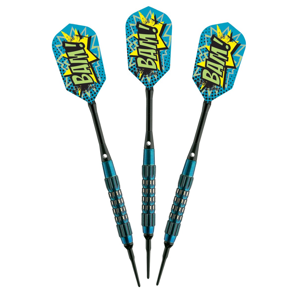 Viper Comix Soft Tip Darts - Dartboard Game Accessory - Blue  - 18 Grams
