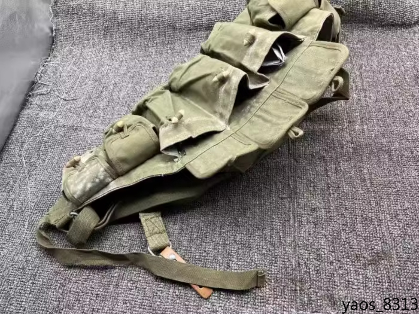 Russia AK Chinese 56 Tactical Chest Rig Vest Pouch with Belt Canvas bag