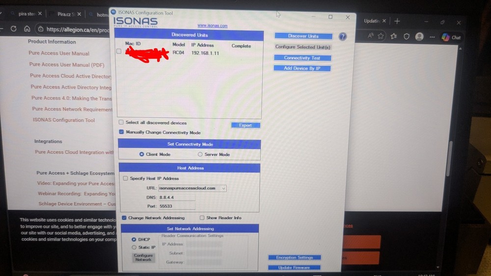 Isonas Security Keypad/RFID Reader RC-04-MCT-WK