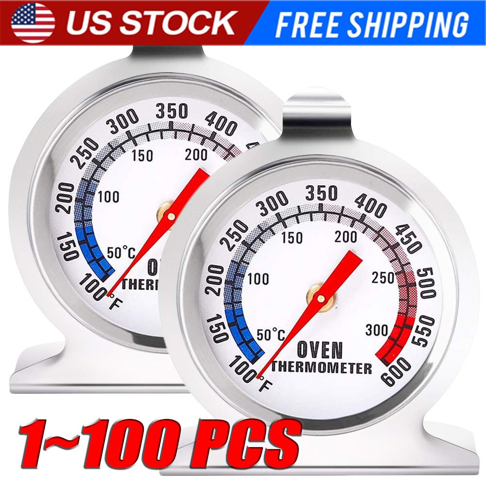 Oven Thermometer Stainless Steel Classic Stand Up Food Meat Temperature Gauge5-1
