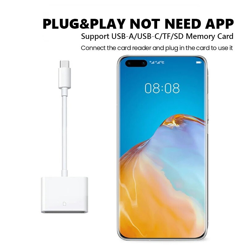 OTG Micro SD Card Reader for Samsung iPhone iPad Transfer Storage Photos Videos