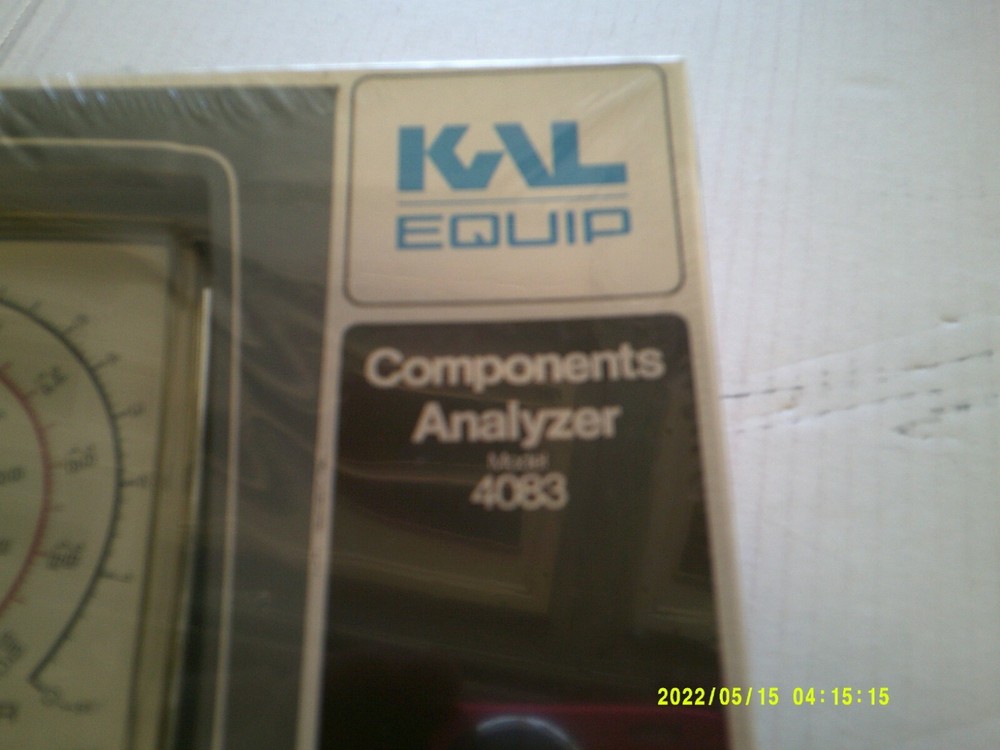 Vintage KAL EQUIP Engine Analyzer w/ Cables & Instructions Mod# 4083 ELECTRONIC