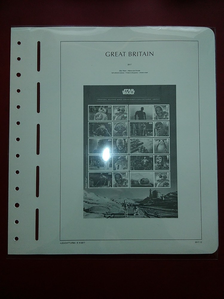 LIGHTHOUSE Commemorative Hingeless album pages Great Britain 2017 Used R2017