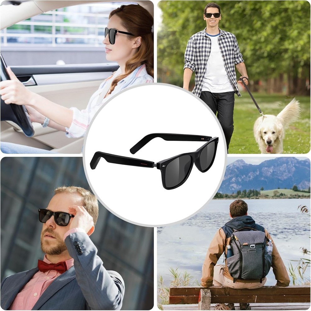 Gafas inteligentes polarizadas: audio, control táctil, Bluetooth 5.0.