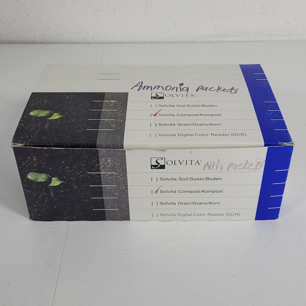 68 PACKETS- Solvita Ammonia Detector Single Packets for Soil Testing Analysis