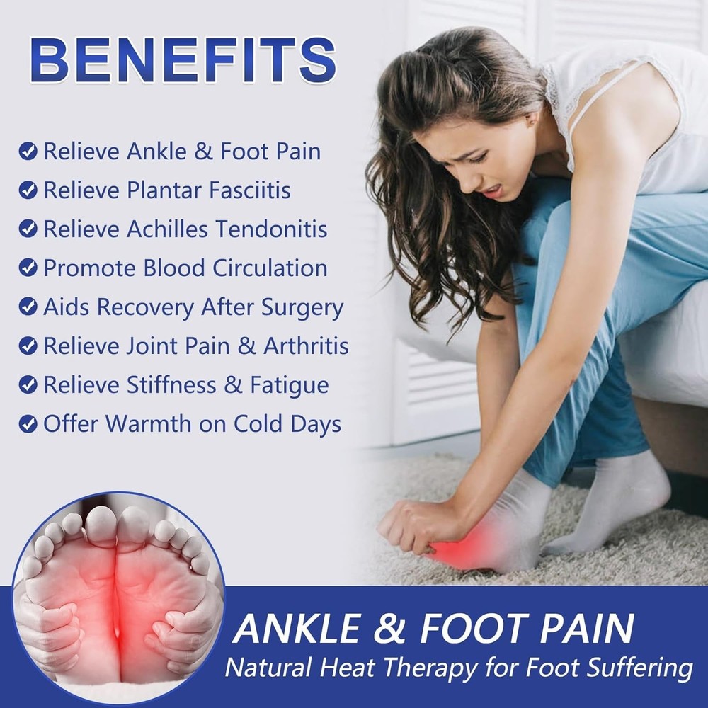 Full Coverage Electric Foot Warmer | Adjustable Heat & Timer | 1