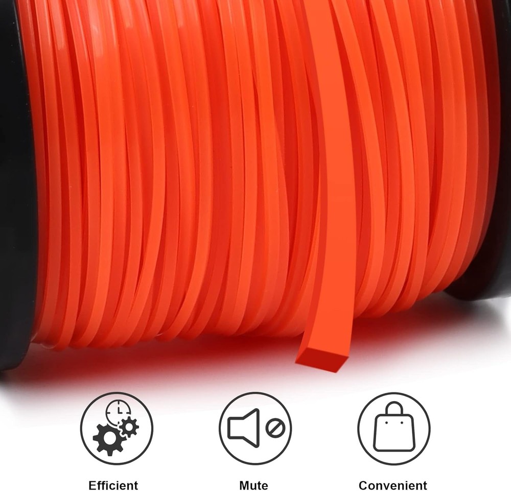 String Trimmer Line Square Orange Heavy Duty Weed Eater String Premium Nylon U