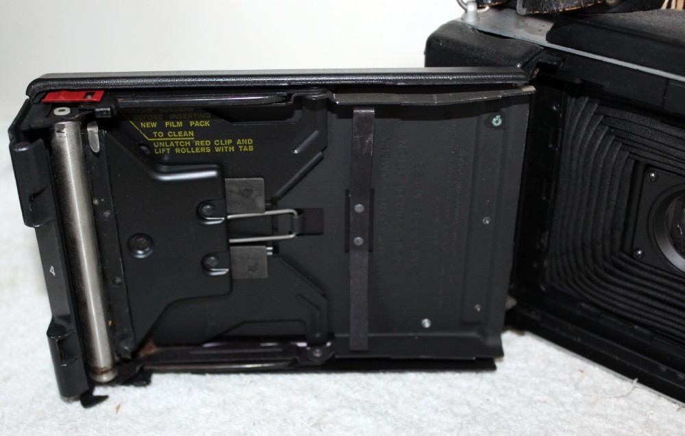 Polaroid Automatic 100 Land Camera + Strap ~ Nice
