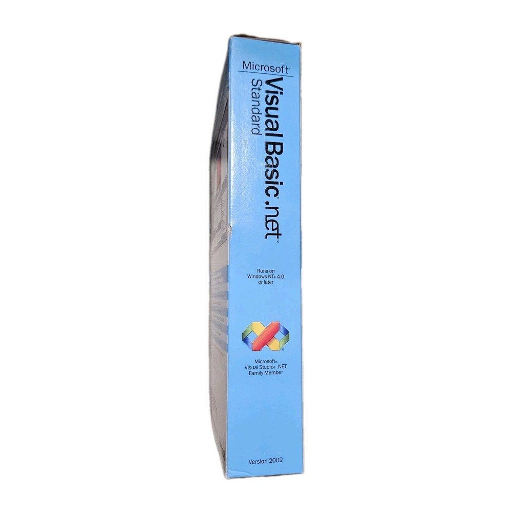 Microsoft Visual Basic .net Standard Version 2002 Software For Windows XP