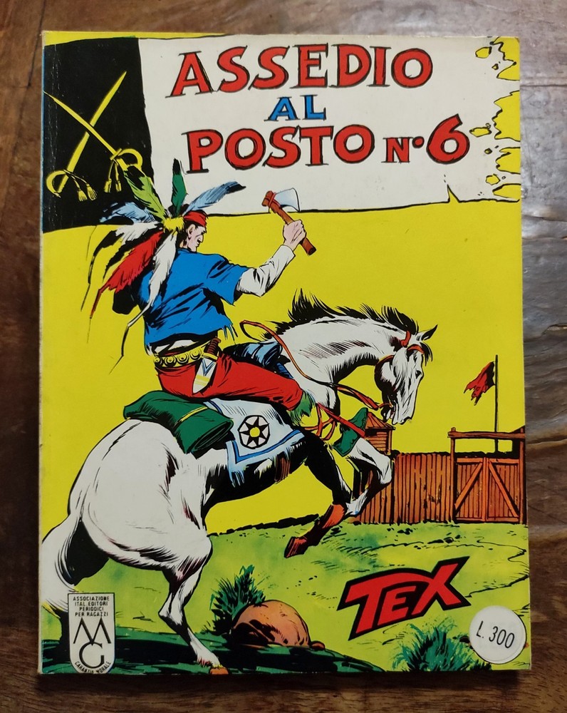 TEX Comic No. 27 Siege At Posto No. 6 Bonelli 1966 Comic Read Description