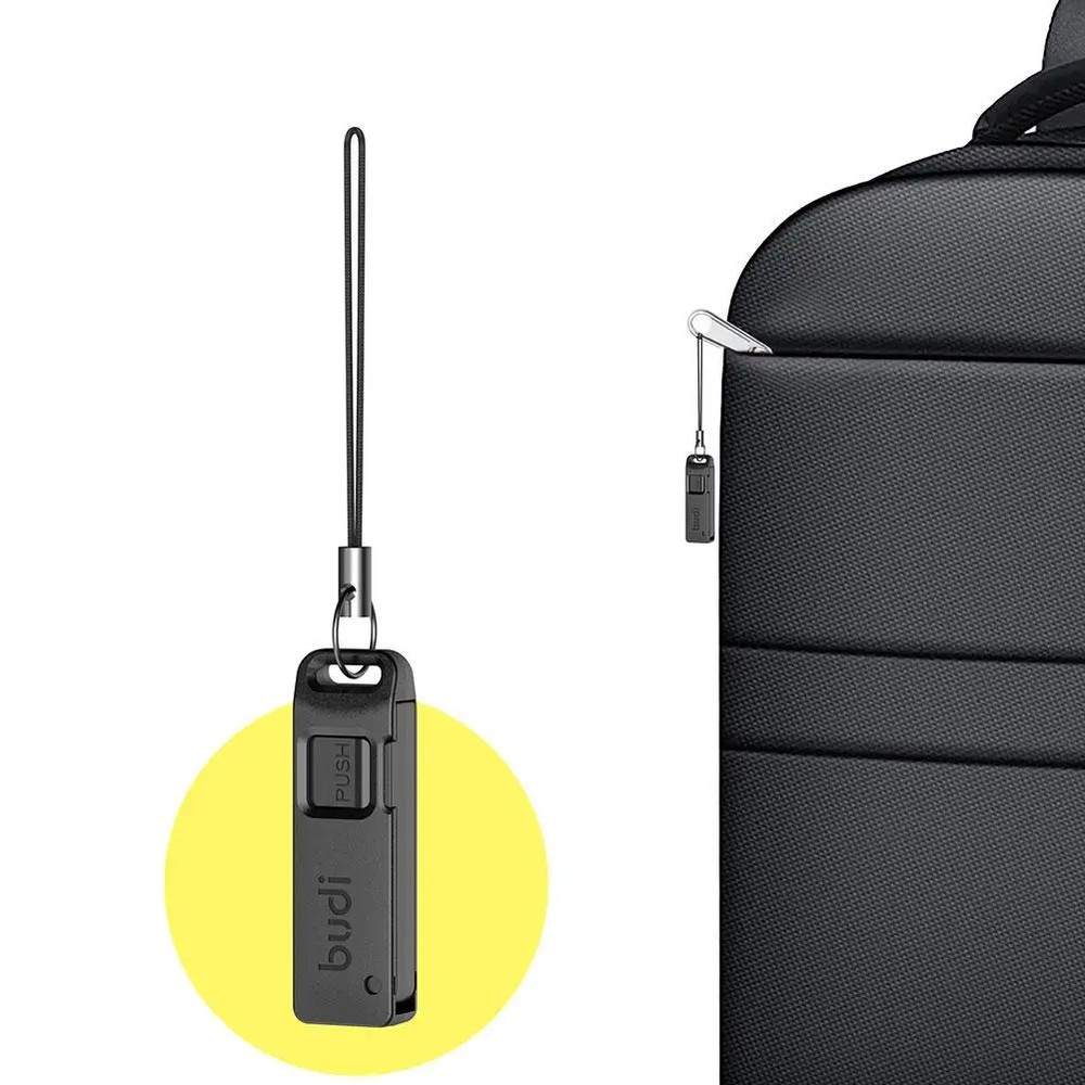 Multi-Function SIM Card Storage Case with Ejector Pin and Lanyard for TF Card