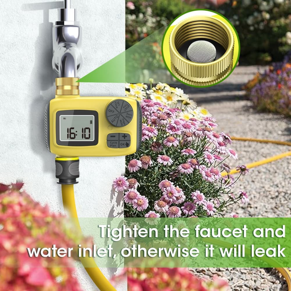 Programmable Water Timer, Sprinkler Timer, Hose Brass Faucet Timer for Garden US